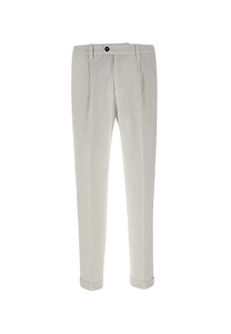 Devore Ribbed Straight-Leg Pants