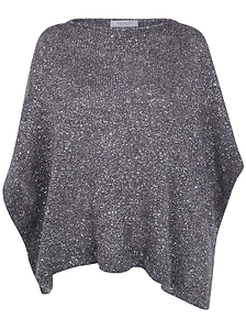 Sequined Knit Cape