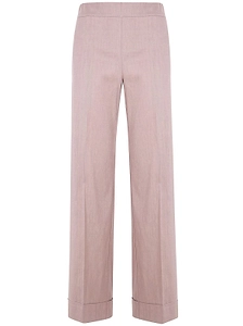 D.Exterior Straight-Leg Linen Pants