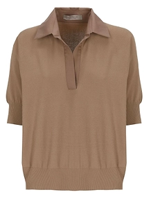 D.Exterior Short-Sleeve Polo T-Shirt