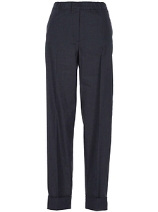 D.Exterior Turn-Up Hem Pants