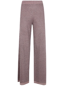 D.Exterior Wide-Leg Knitted Trousers