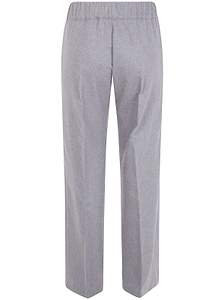 D.Exterior Wide-Leg Flannel Pants