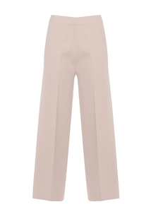 D.Exterior Wide-Leg Cropped Pants