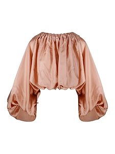 Paloma Bishop-Sleeved Crewneck Top