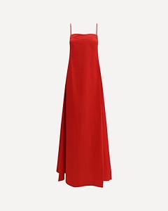 Spaghetti-Strap Taffeta Dress