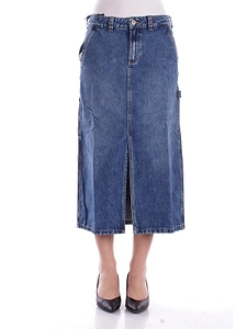 Dickies Slit-Detailed Denim Skirt