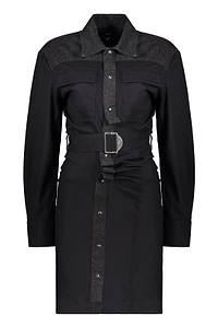Diesel Belted Buttoned Shirt Dress