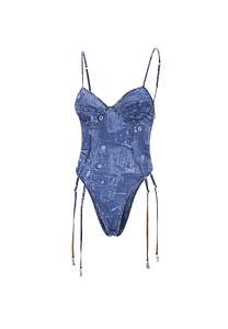 Diesel Bridget Dnm Sheer Bodysuit
