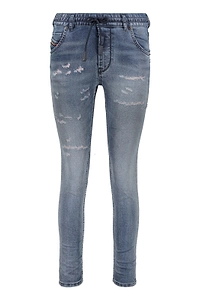 Diesel Distressed Drawstring Jeans