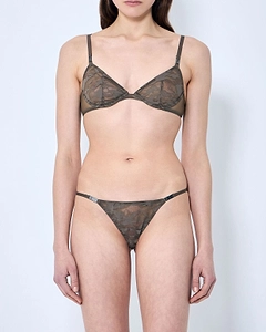 Diesel Camo Lace Deep V Bra
