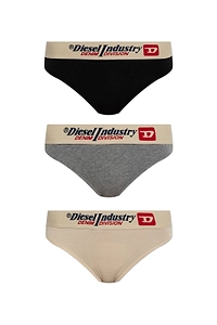 Diesel Fig 3 Packs Logo Waistband Briefs