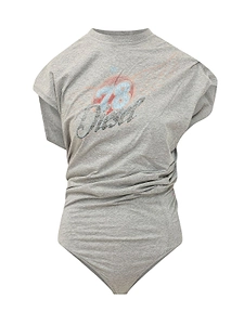 Diesel Graphic-Print Marl Effect Bodysuit