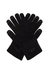Diesel K Cody A Logo Knit Gloves