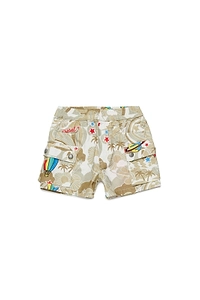 Diesel Kids Allover Graphic Printed Shorts