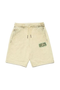 Diesel Kids Bleach-Effect Drawstring Track Shorts