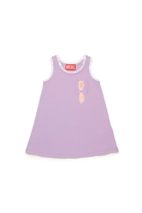 Diesel Kids Lace Trim Sleeveless Dress