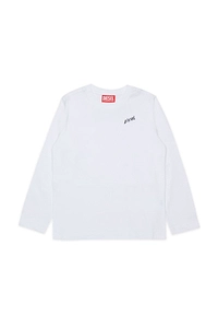 Diesel Kids Logo Embroidered Long-Sleeved T-Shirt