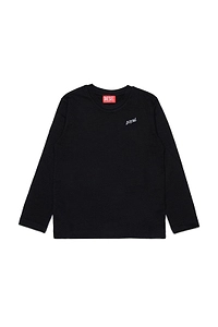Diesel Kids Logo Embroidered Long-Sleeved T-Shirt
