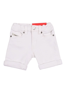 Diesel Kids Logo Patch Denim Shorts