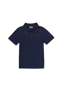 Diesel Kids D-Logo Embroidered Short-Sleeved Polo Shirt