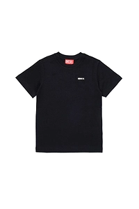 Diesel Kids D-Logo Detailed Crewneck T-Shirt