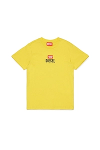 Diesel Kids D Logo Printed Crewneck T-Shirt