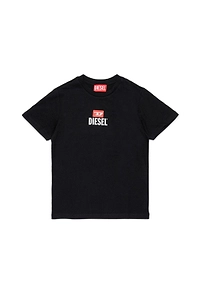 Diesel Kids D Logo Printed Crewneck T-Shirt
