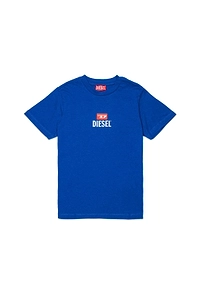 Diesel Kids D Logo Printed Crewneck T-Shirt