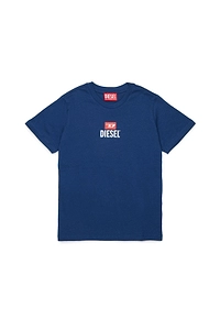 Diesel Kids D-Logo Printed Crewneck T-Shirt