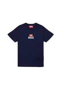 Diesel Kids D Logo Printed Crewneck T-Shirt
