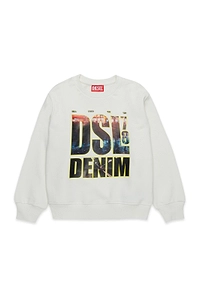 Diesel Kids Logo Printed Crewneck Sweatshirt