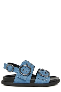 D-Sanriv Studded Buckle Flat Sandals