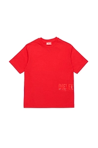 Diesel Kids Logo Printed Crewneck T-Shirt