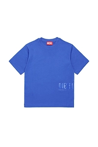Diesel Kids Logo Printed Crewneck T-Shirt