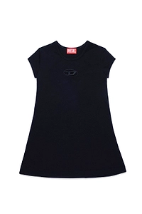 Diesel Kids Dangielam Logo Cut-Out Dress