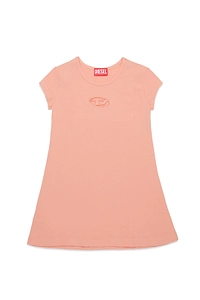 Diesel Kids Dangielam Logo Cut-Out Dress
