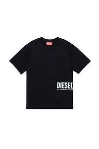 Diesel Kids Logo Printed Crewneck T-Shirt