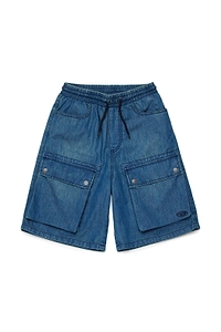 Diesel Kids Drawstring Denim Shorts