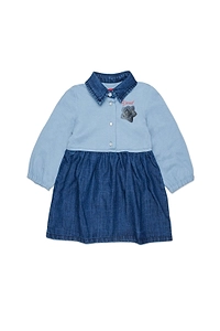 Diesel Kids Droseb Rose-Print Denim Dress