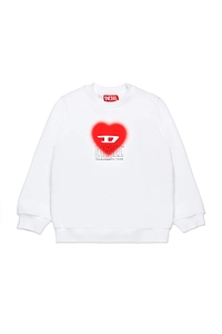 Diesel Kids Heart Printed Crewneck Sweatshirt