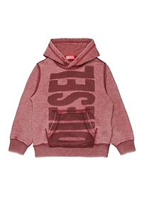 Diesel Kids Logo Printed Long-Sleeved Hoodie