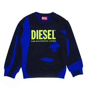 Diesel Kids Logo Printed Long-Sleeved Sweatshirt