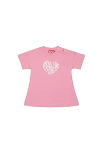 Diesel Kids Logo Printed Short-Sleeved Dress