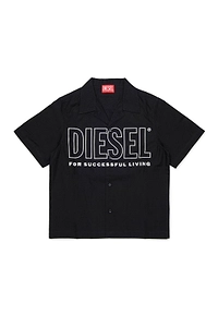 Diesel Kids Logo Printed Short-Sleeved Shirt