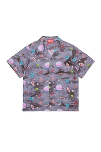 Diesel Kids Mcspace Allover Printed Short-Sleeved Shirt