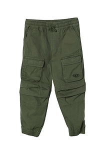 Diesel Kids Oval D-Embroidery Drawstring Cargo Trousers