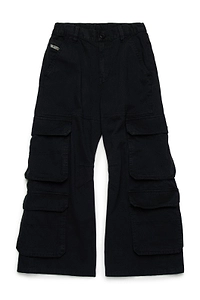 Diesel Kids Oval-D Logo Embroidered Cargo Pants