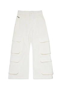 Diesel Kids Oval-D Logo Embroidered Cargo Pants
