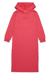 Diesel Kids Oval-D Logo Embroidered Hooded Dress